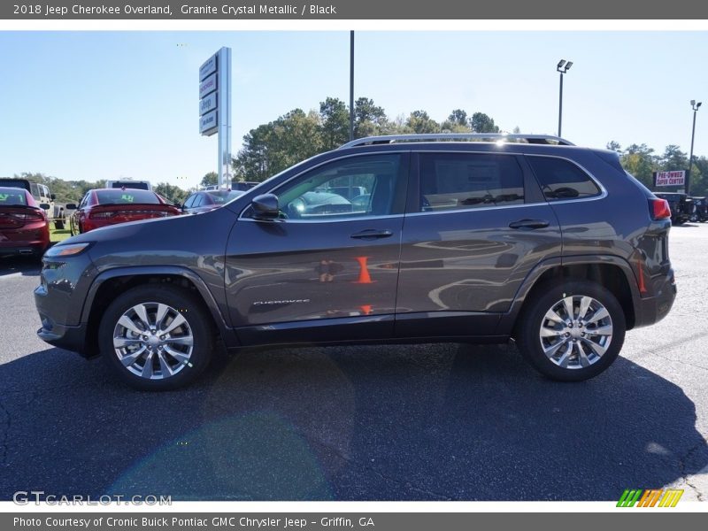 Granite Crystal Metallic / Black 2018 Jeep Cherokee Overland