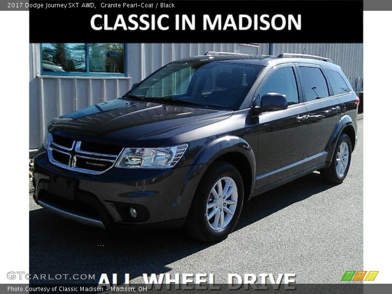 Granite Pearl-Coat / Black 2017 Dodge Journey SXT AWD