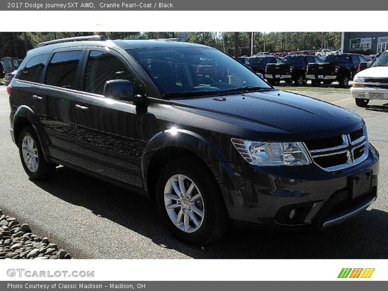 Granite Pearl-Coat / Black 2017 Dodge Journey SXT AWD