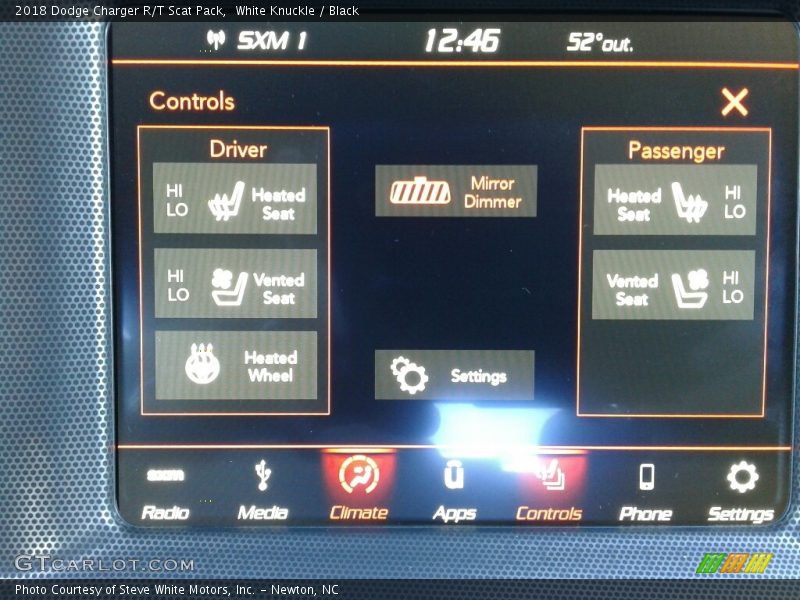 White Knuckle / Black 2018 Dodge Charger R/T Scat Pack