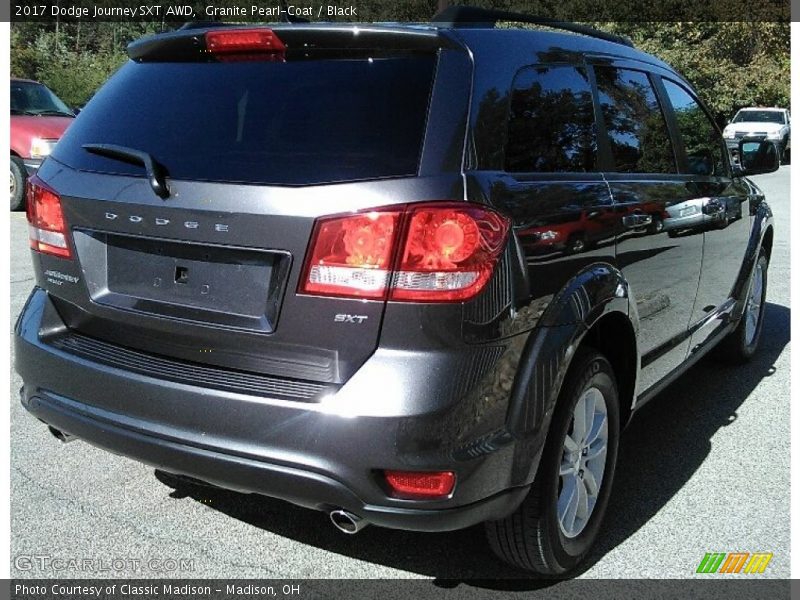 Granite Pearl-Coat / Black 2017 Dodge Journey SXT AWD