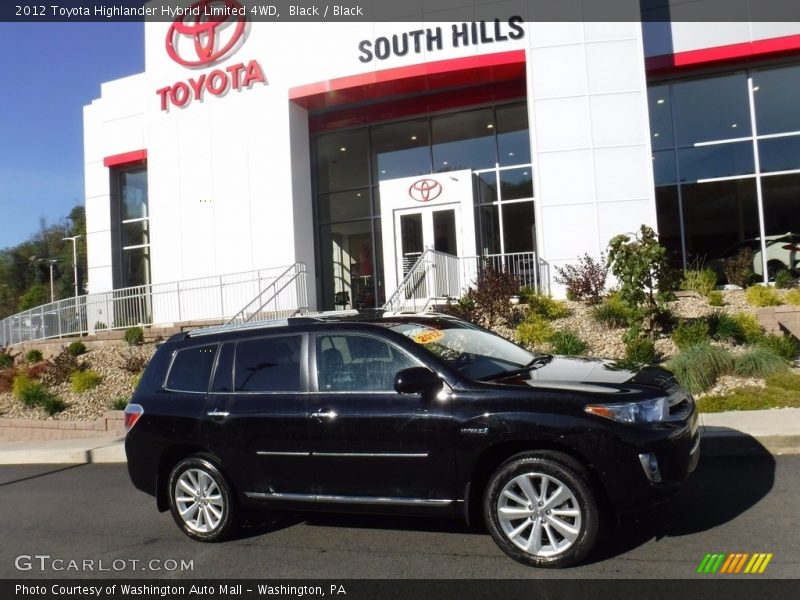 Black / Black 2012 Toyota Highlander Hybrid Limited 4WD