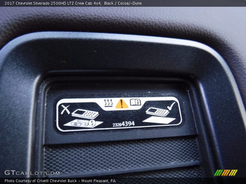 Black / Cocoa/­Dune 2017 Chevrolet Silverado 2500HD LTZ Crew Cab 4x4