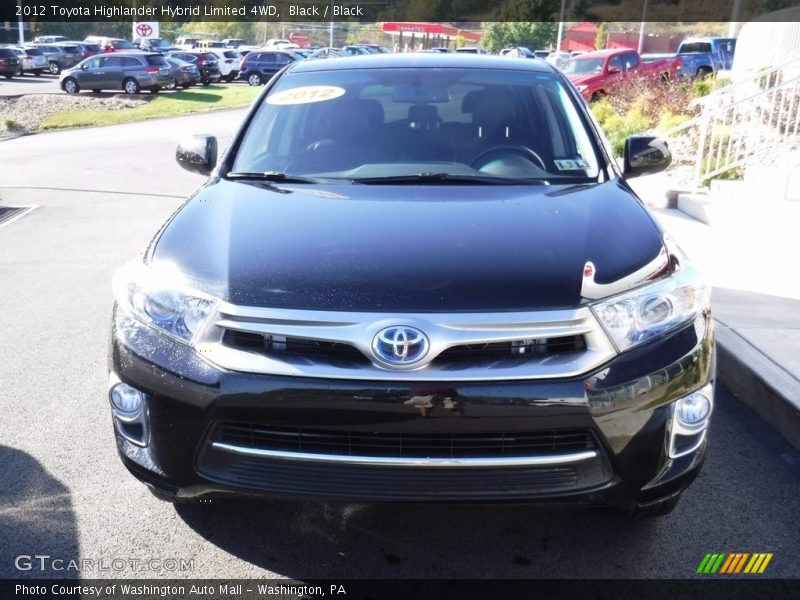 Black / Black 2012 Toyota Highlander Hybrid Limited 4WD