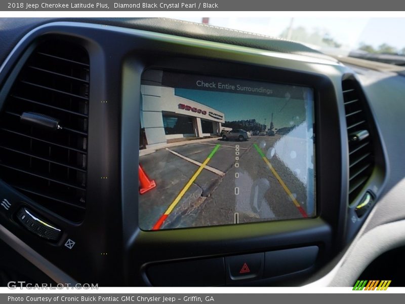 Diamond Black Crystal Pearl / Black 2018 Jeep Cherokee Latitude Plus
