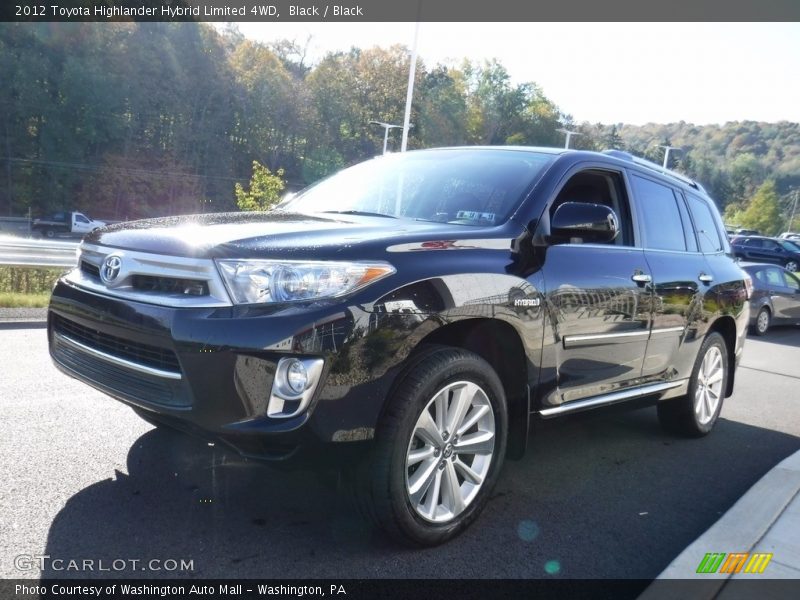 Black / Black 2012 Toyota Highlander Hybrid Limited 4WD