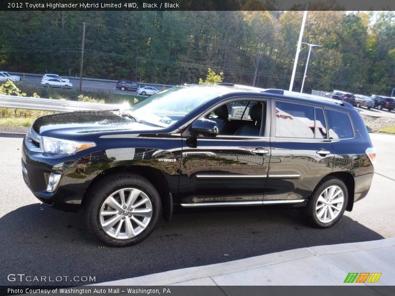 Black / Black 2012 Toyota Highlander Hybrid Limited 4WD