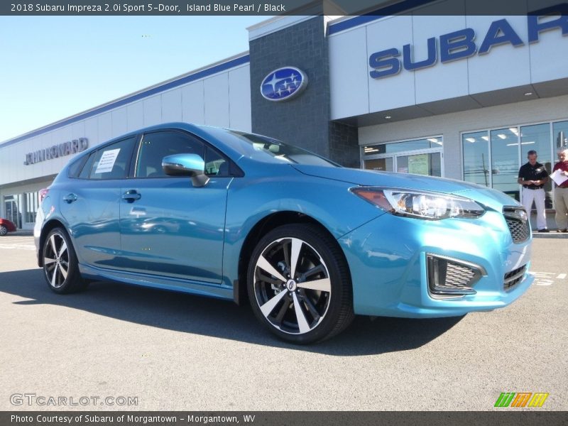Island Blue Pearl / Black 2018 Subaru Impreza 2.0i Sport 5-Door