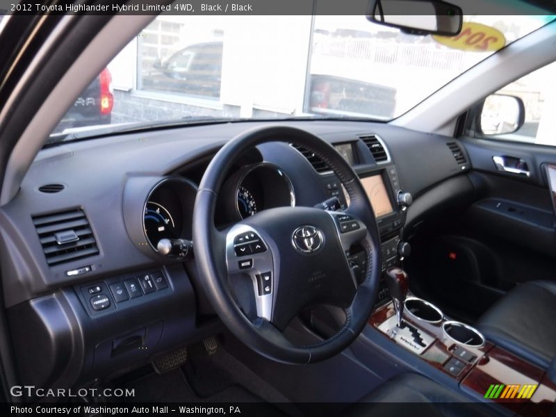 Black / Black 2012 Toyota Highlander Hybrid Limited 4WD