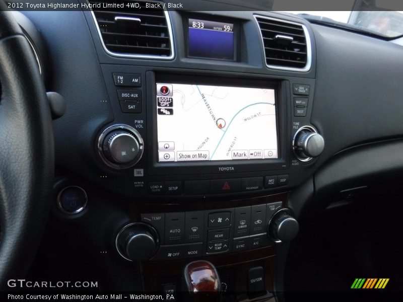 Black / Black 2012 Toyota Highlander Hybrid Limited 4WD