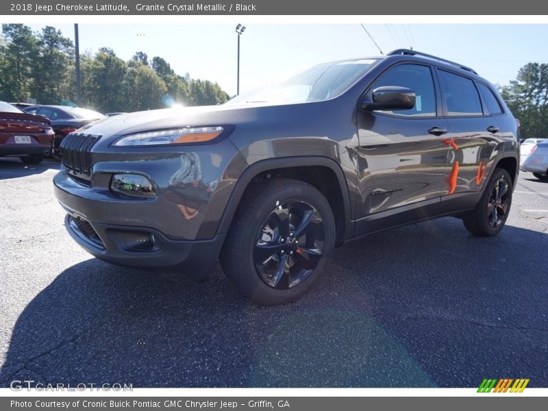 Granite Crystal Metallic / Black 2018 Jeep Cherokee Latitude