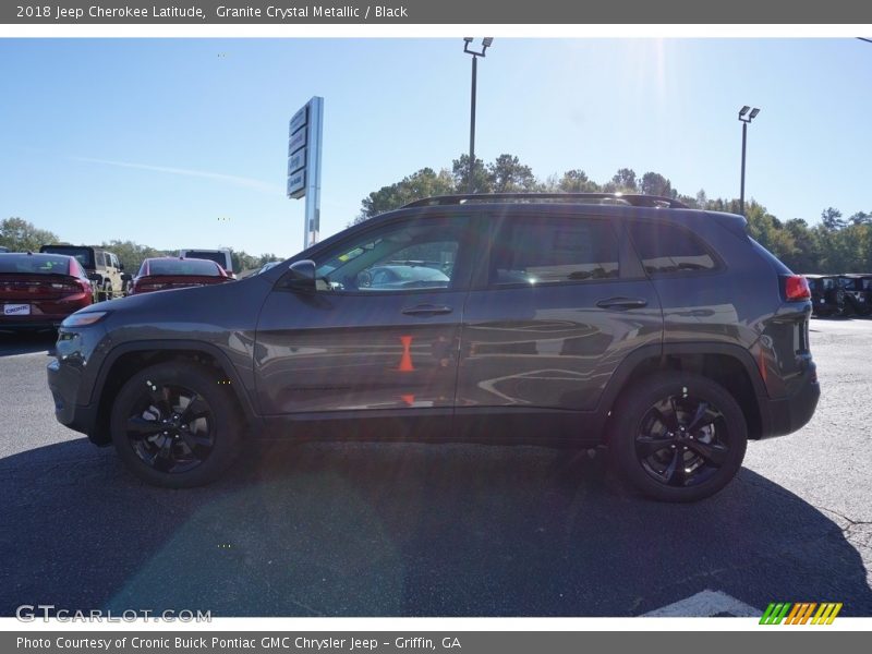 Granite Crystal Metallic / Black 2018 Jeep Cherokee Latitude