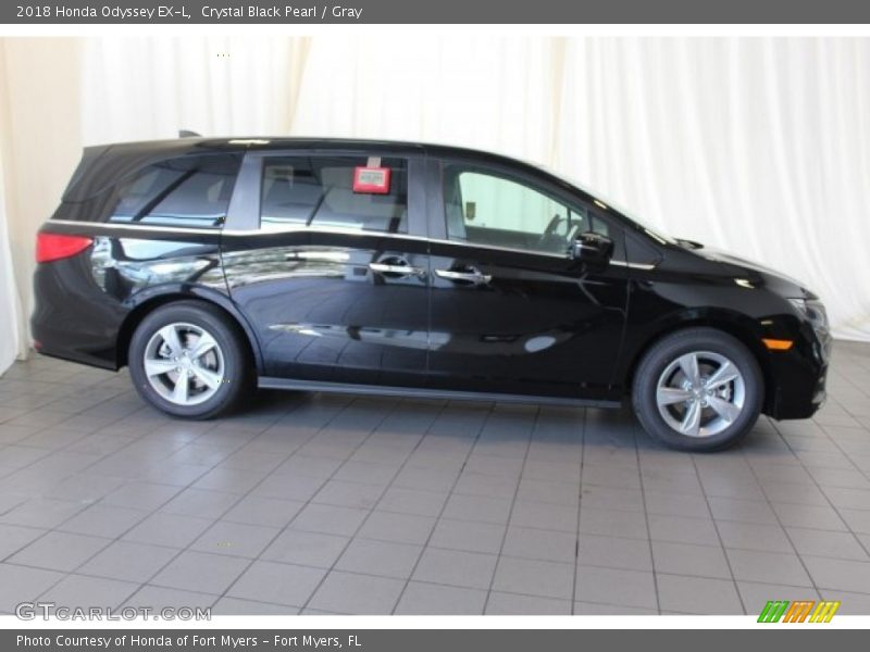 Crystal Black Pearl / Gray 2018 Honda Odyssey EX-L