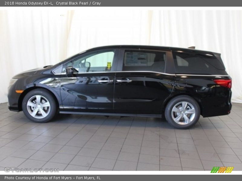 Crystal Black Pearl / Gray 2018 Honda Odyssey EX-L