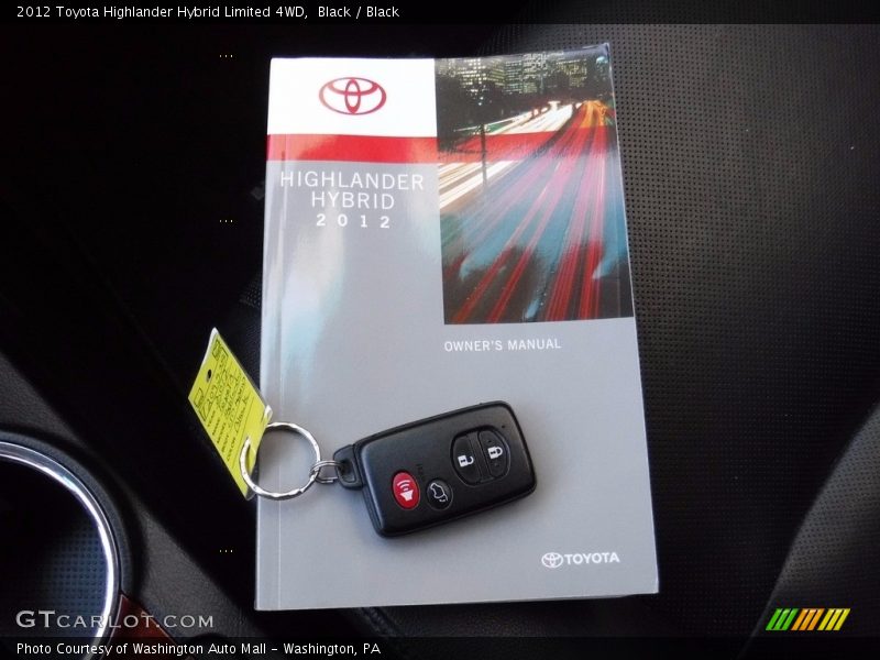 Black / Black 2012 Toyota Highlander Hybrid Limited 4WD