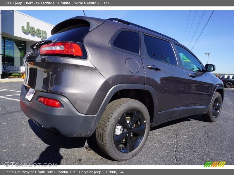 Granite Crystal Metallic / Black 2018 Jeep Cherokee Latitude