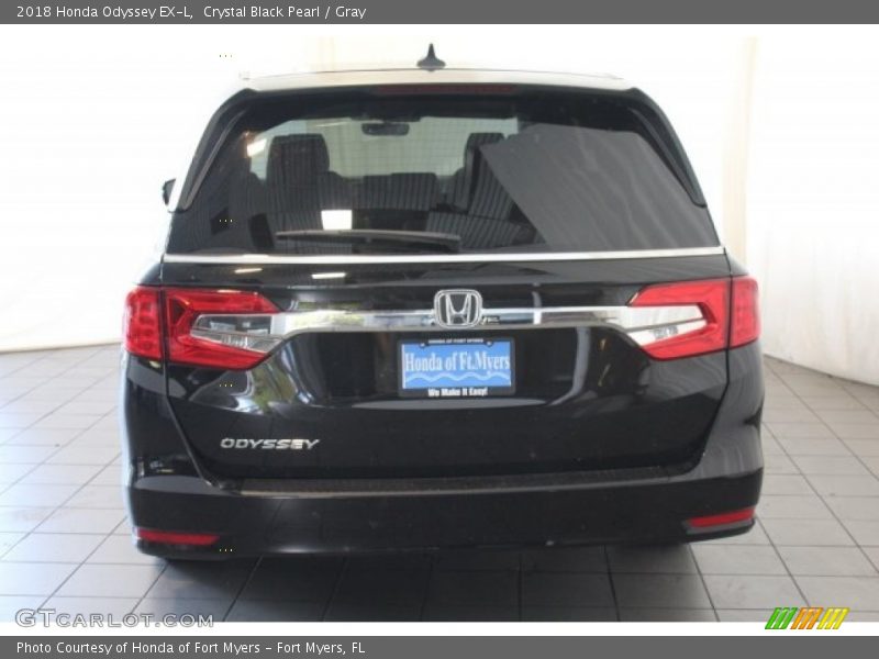 Crystal Black Pearl / Gray 2018 Honda Odyssey EX-L