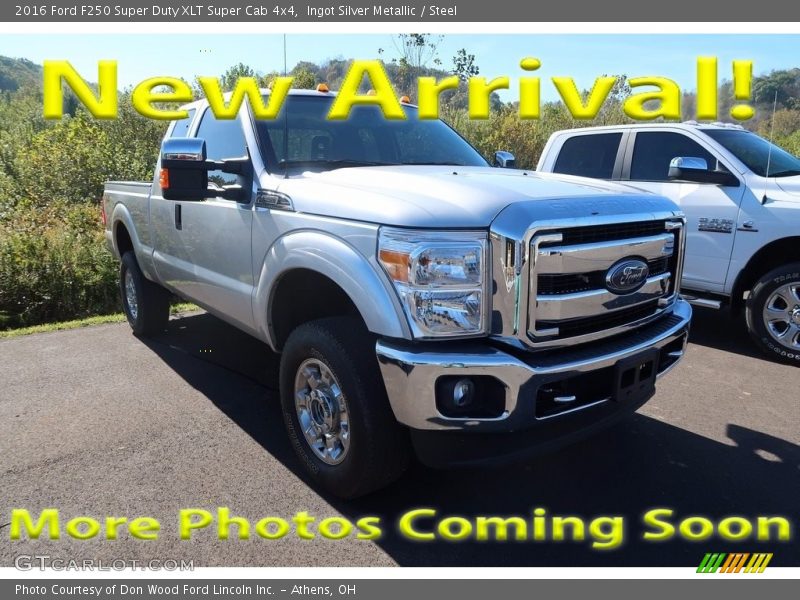 Ingot Silver Metallic / Steel 2016 Ford F250 Super Duty XLT Super Cab 4x4