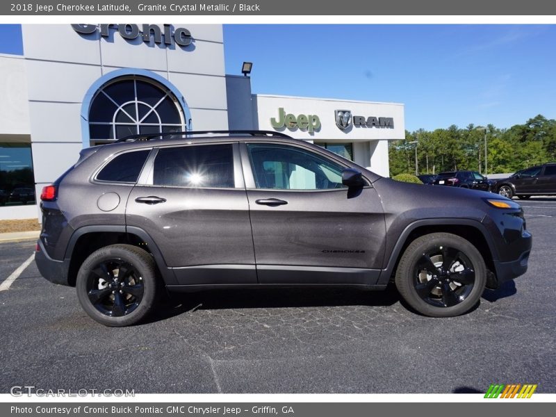 Granite Crystal Metallic / Black 2018 Jeep Cherokee Latitude