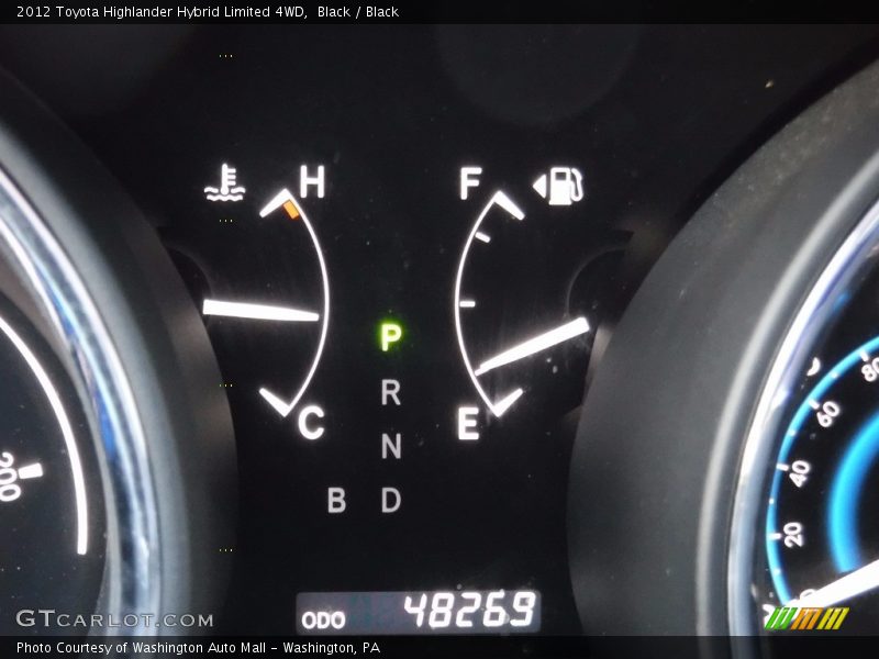 Black / Black 2012 Toyota Highlander Hybrid Limited 4WD