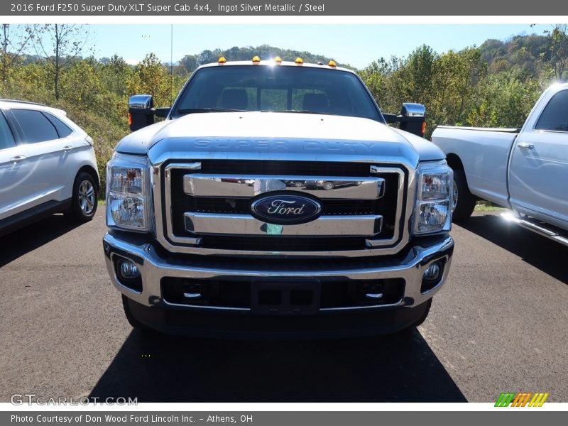 Ingot Silver Metallic / Steel 2016 Ford F250 Super Duty XLT Super Cab 4x4