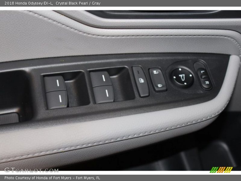 Crystal Black Pearl / Gray 2018 Honda Odyssey EX-L