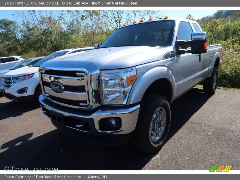 Ingot Silver Metallic / Steel 2016 Ford F250 Super Duty XLT Super Cab 4x4