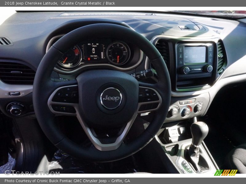 Granite Crystal Metallic / Black 2018 Jeep Cherokee Latitude