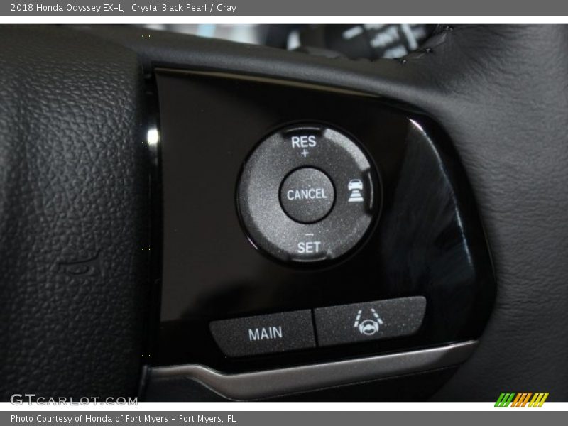 Crystal Black Pearl / Gray 2018 Honda Odyssey EX-L