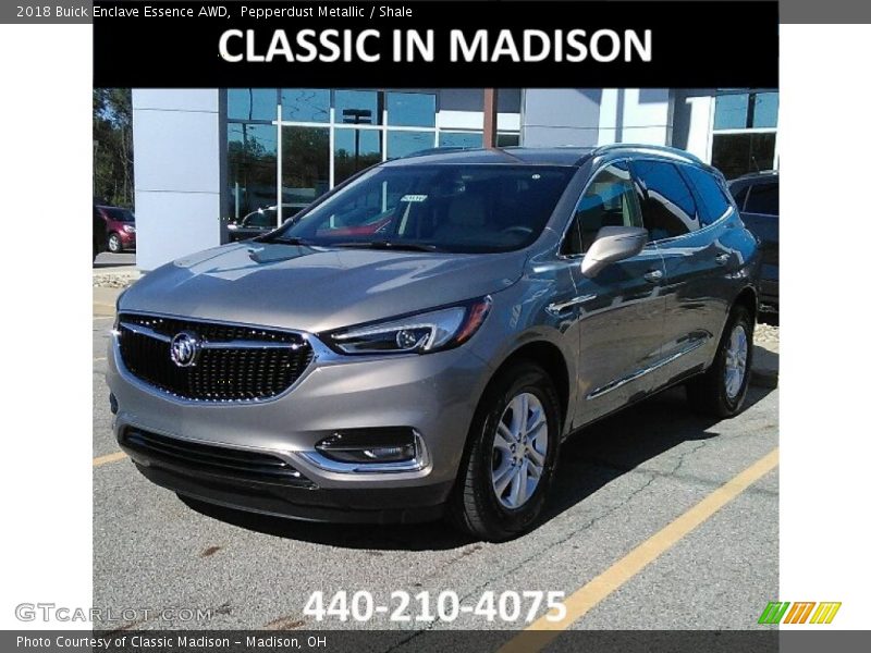 Pepperdust Metallic / Shale 2018 Buick Enclave Essence AWD