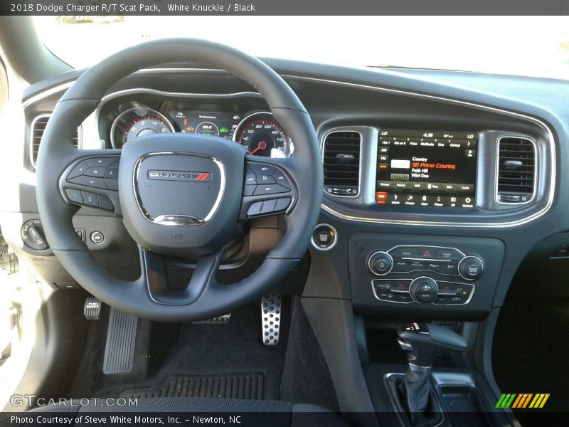White Knuckle / Black 2018 Dodge Charger R/T Scat Pack