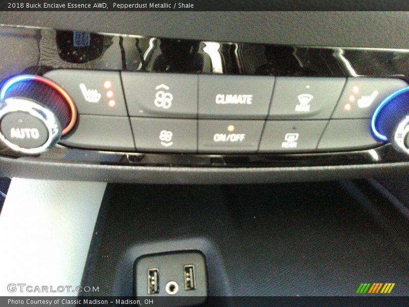 Pepperdust Metallic / Shale 2018 Buick Enclave Essence AWD