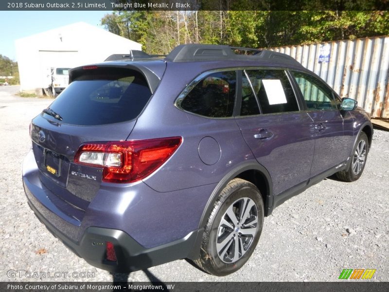 Twilight Blue Metallic / Black 2018 Subaru Outback 2.5i Limited