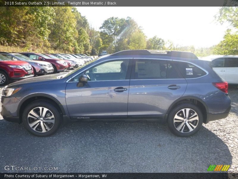 Twilight Blue Metallic / Black 2018 Subaru Outback 2.5i Limited