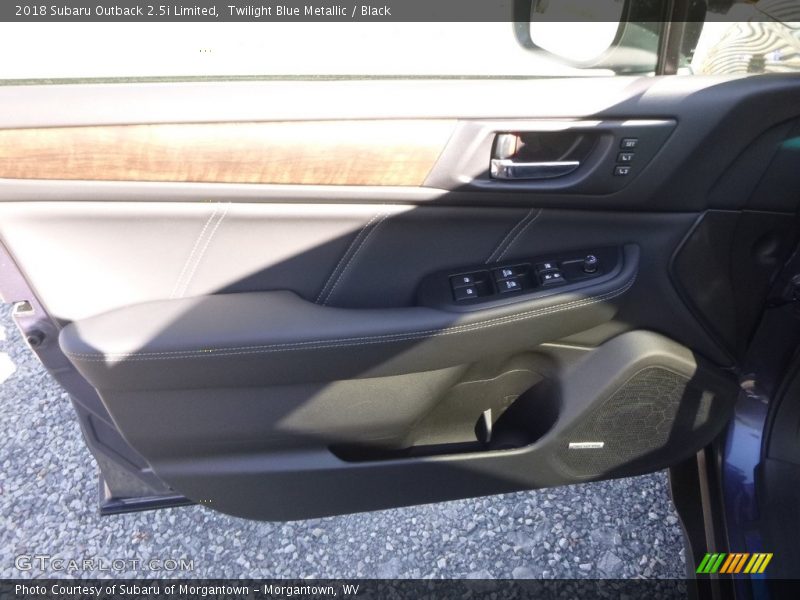 Twilight Blue Metallic / Black 2018 Subaru Outback 2.5i Limited