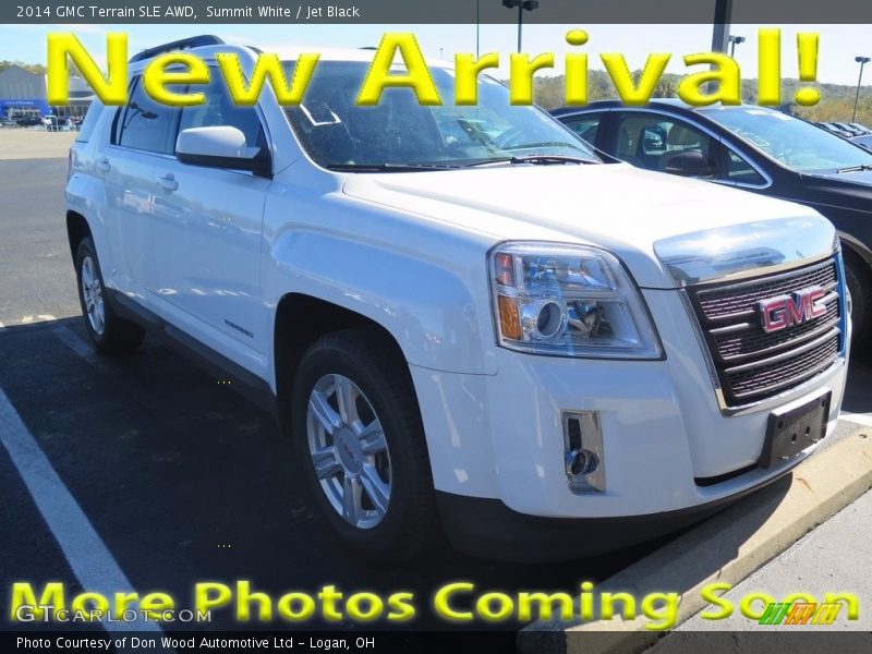 Summit White / Jet Black 2014 GMC Terrain SLE AWD