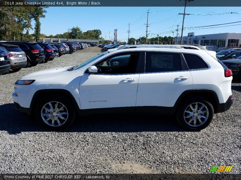 Bright White / Black 2018 Jeep Cherokee Limited 4x4