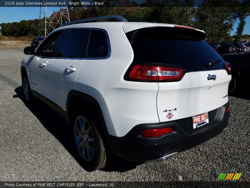 Bright White / Black 2018 Jeep Cherokee Limited 4x4