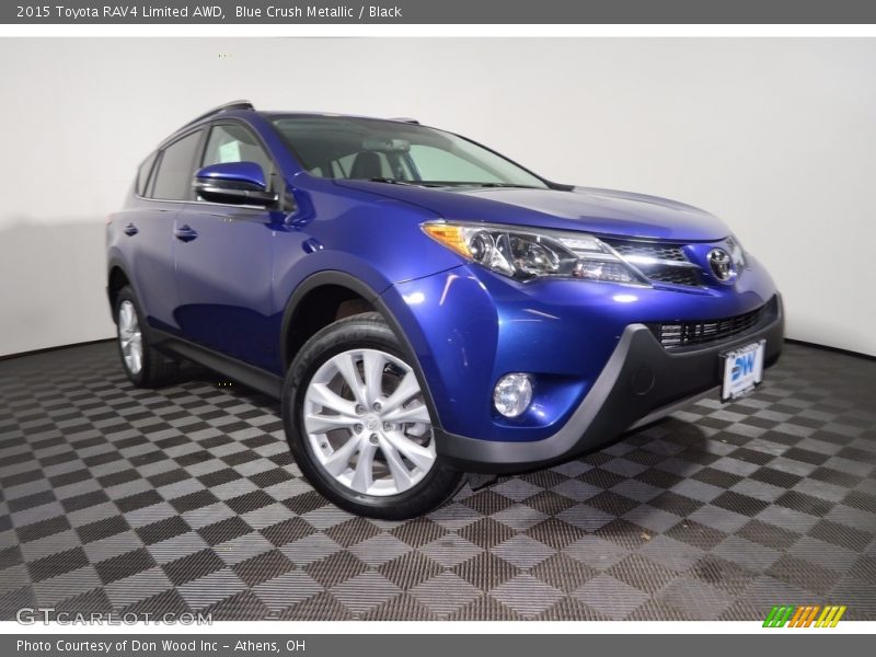Blue Crush Metallic / Black 2015 Toyota RAV4 Limited AWD