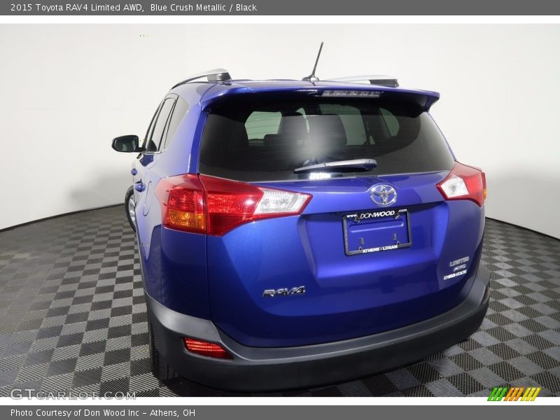 Blue Crush Metallic / Black 2015 Toyota RAV4 Limited AWD