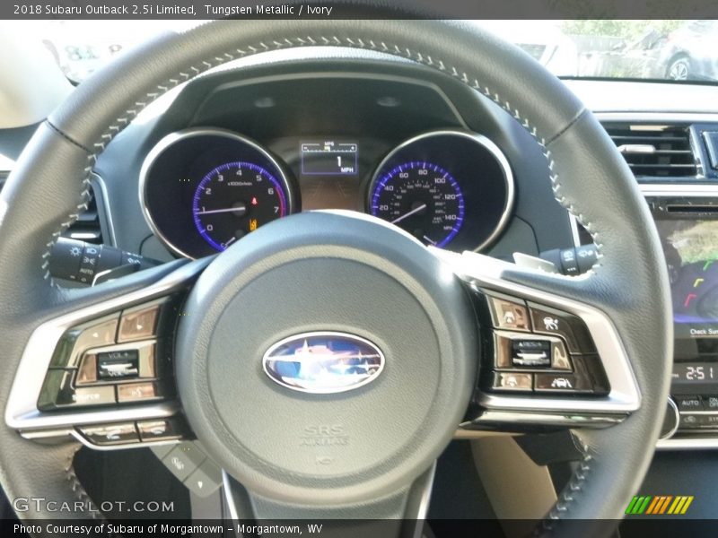 Tungsten Metallic / Ivory 2018 Subaru Outback 2.5i Limited