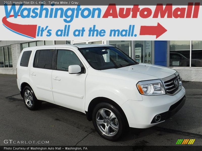 Taffeta White / Gray 2015 Honda Pilot EX-L 4WD