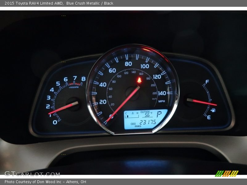 Blue Crush Metallic / Black 2015 Toyota RAV4 Limited AWD