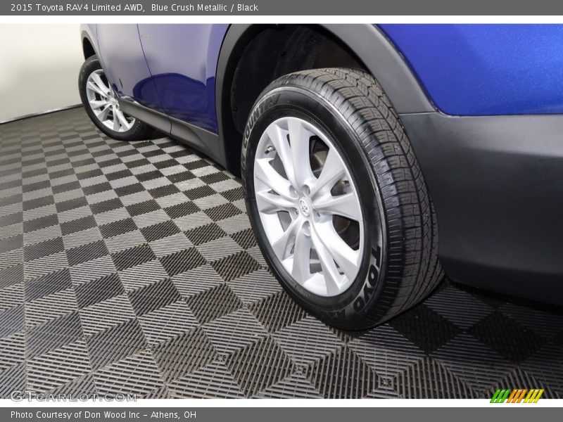 Blue Crush Metallic / Black 2015 Toyota RAV4 Limited AWD
