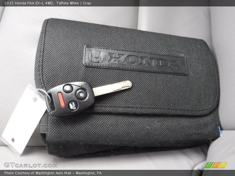 Taffeta White / Gray 2015 Honda Pilot EX-L 4WD