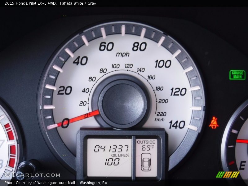 Taffeta White / Gray 2015 Honda Pilot EX-L 4WD