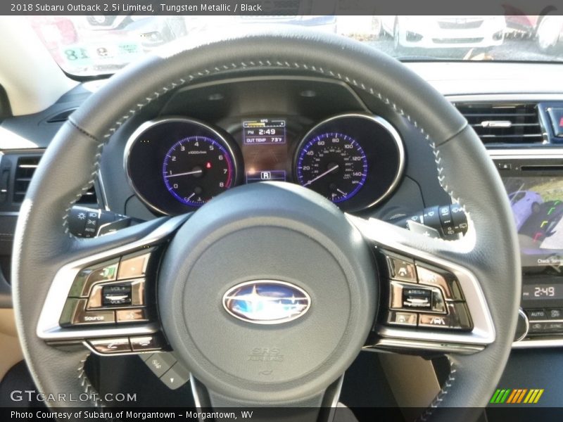 Tungsten Metallic / Black 2018 Subaru Outback 2.5i Limited