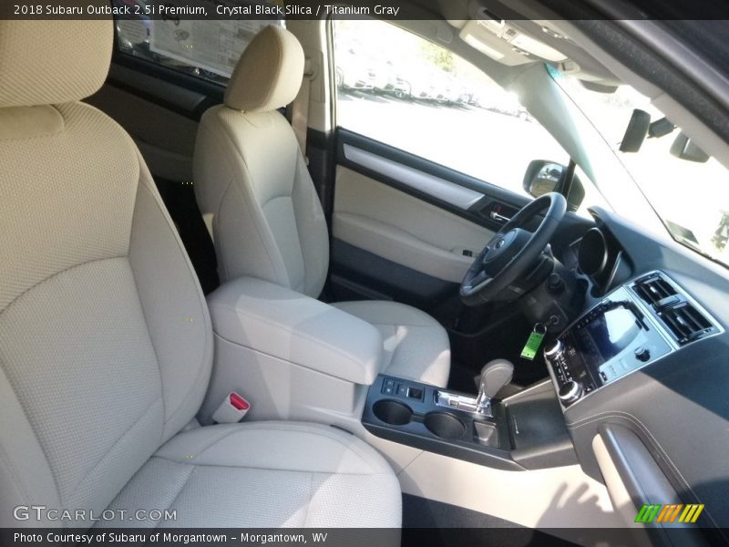 Crystal Black Silica / Titanium Gray 2018 Subaru Outback 2.5i Premium