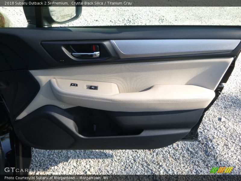 Crystal Black Silica / Titanium Gray 2018 Subaru Outback 2.5i Premium