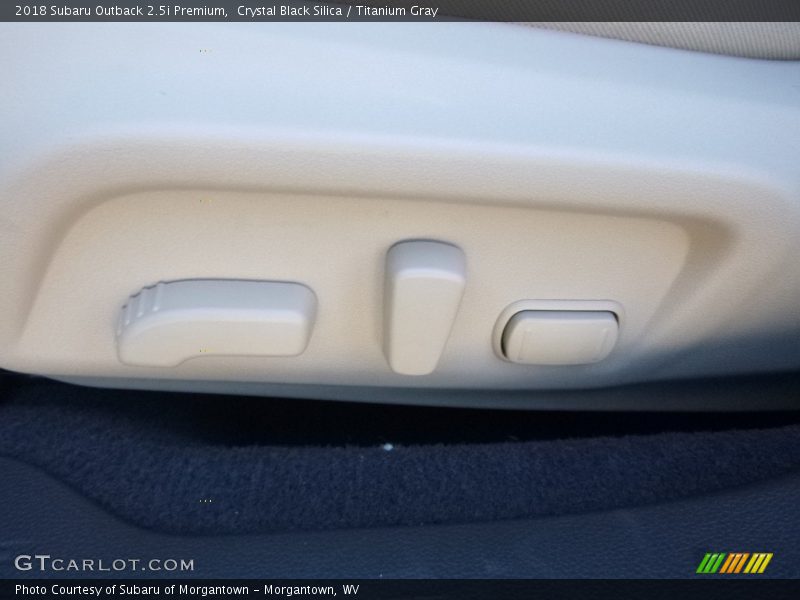 Crystal Black Silica / Titanium Gray 2018 Subaru Outback 2.5i Premium